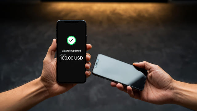 USDC payment received digital seller instant payout